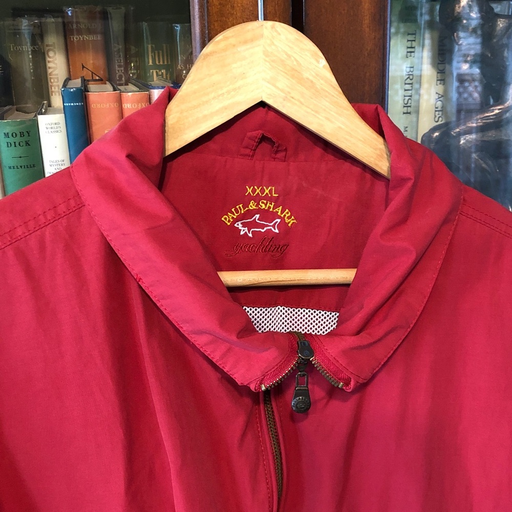 Paul & Shark Red Men's Zip-Up Jacket